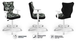 Chair for height 146-176.5cm Duo Black Storia 33 size 5