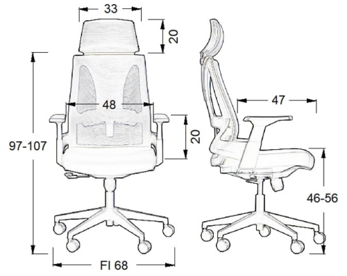 Fotel obrotowy OLTON H SZARY - olton wymiary.jpg