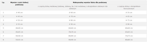 Podstawa stolika SH-3050-4/B, 55x55 cm (stelaż stolika), wysokość 73 cm, kolor czarny - wymiar blatów.png