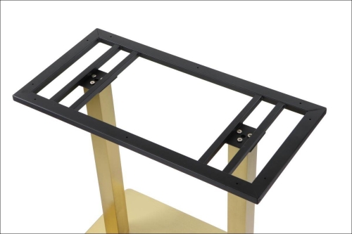 Podstawa stolika podwójna SH-3003-1/G, 70x40 cm, h=72.5 cm, złota - Podstawa stolika SH-3003-1/G, 70x40 cm, wysokość 72,5 cm w kolorze złotym