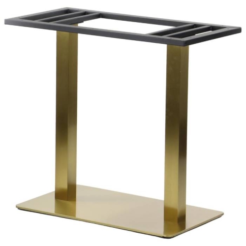 Podstawa stolika podwójna SH-3003-1/G, 70x40 cm, h=72.5 cm, złota