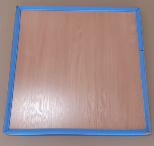 Blat z płyty wiórowej 70x70x2,5 cm - blat_pakowanie 2.JPG