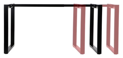 Stelaż ramowy stołu NY-131A/60, regulowany 100-160 cm, kolor czarny - NY-131A czarny 2.jpg