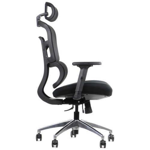 Fotel ergonomiczny TREX CZARNY podstawa aluminiowa - 657fa1b82b702754c3e9272f57873a76