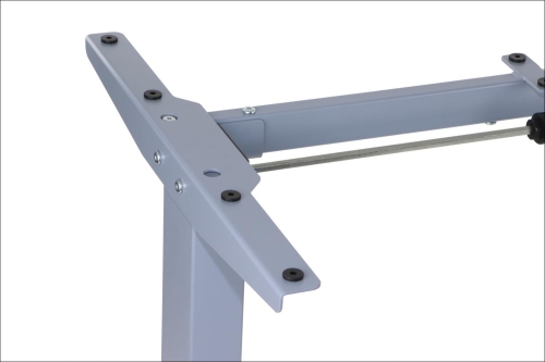 Stelaż metalowy biurka (stołu) z elektryczną regulacją wysokości, elektryczny PRATO 01-2T/A SZARY - 4aa55052c3de20df04fe16f6be327a04