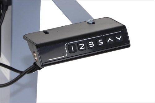 Stelaż metalowy biurka (stołu) z elektryczną regulacją wysokości, elektryczny PRATO 01-2T/A SZARY - c566822f088079ab2937c91681001e68