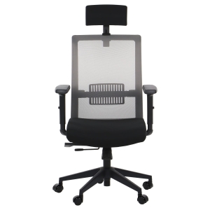 Swivel office chair with seat slide system RIVERTON M/H - different colours - black-grey