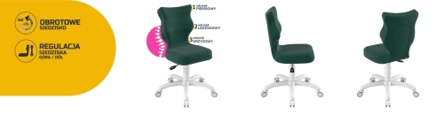 Krzesło dziecięce Petit biały Velvet 05 rozmiar 4 - 8e9e128fb5123f38d1da19416b8766a3