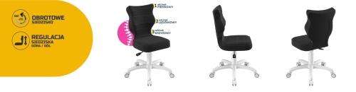 Krzesło dziecięce Petit biały Velvet 17 rozmiar 4 - c9d991db2c898ace63755560af85a596