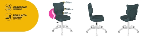 Krzesło dziecięce Petit biały Monolith 06 rozmiar 4 - da926ba76f7789a29c5c0c9b5864fdb6