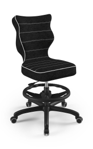 Youth chair Petit black Visto 01 size 5 with footrest