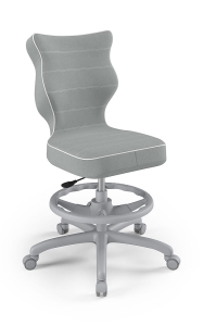 Youth chair Petit grey Jasmine 03 size 5 with footrest