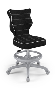 Youth chair Petit grey Visto 01 size 5 with footrest