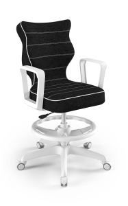 Youth chair Norm white Visto 01 size 5 with footrest