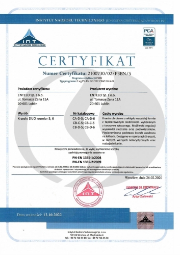 Krzesło młodzieżowe Duo szary Monolith 08 rozmiar 5 - f15357d68a7d805313d3688f7d86c067