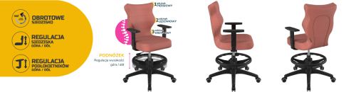 Krzesło młodzieżowe Duo czarny Monolith 08 rozmiar 5 WK+P - 5d3152b311dc05a5b9f047000906be26