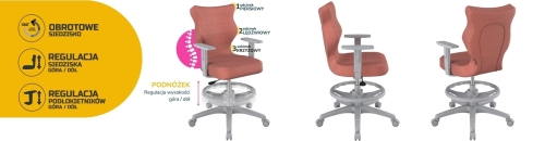 Krzesło młodzieżowe Duo szary Monolith 08 rozmiar 5 WK+P - c9fe7883ffcdffdf8461de9a2b2ea546