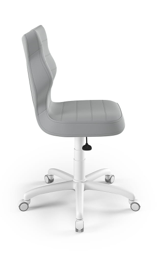 Krzesło młodzieżowe Petit biały Velvet 03 rozmiar 6