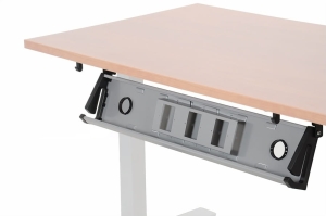 Poziomy kanał kablowy (aluminium) do stelaża z elektryczną regulacją wysokości ST-KPZ-01
