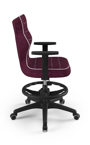 Krzesło młodzieżowe Duo czarny Visto 07 rozmiar 6 z podnóżkiem