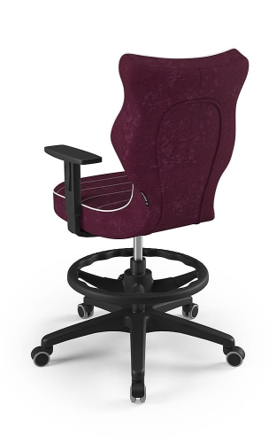 Krzesło młodzieżowe Duo czarny Visto 07 rozmiar 6 z podnóżkiem