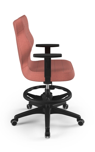 Krzesło młodzieżowe Duo czarny Monolith 08 rozmiar 6 z podnóżkiem