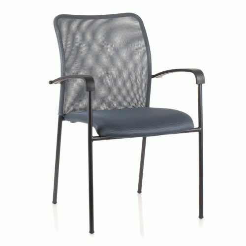 Krzesło konferencyjne HN-7501 SZARE czarny stelaż - 7501-black-grey.gif