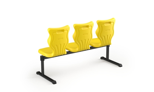 Zestaw siedziskowy Bench 3 os. rozmiar 6 siedzisko żółty