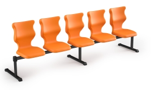 Zestaw siedziskowy Bench 5 os. rozmiar 6 siedzisko pomarańczowy