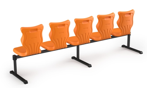 Zestaw siedziskowy Bench 5 os. rozmiar 6 siedzisko pomarańczowy