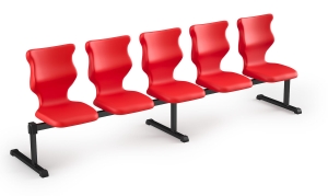Zestaw siedziskowy Bench 5 os. rozmiar 6 siedzisko czerwony