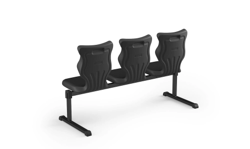 Zestaw siedziskowy Bench Soft 3 os. rozmiar 6 siedzisko czarny