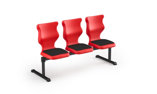 Zestaw siedziskowy Bench Soft 3 os. rozmiar 6 siedzisko czerwony