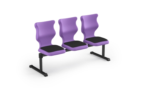 Zestaw siedziskowy Bench Soft 3 os. rozmiar 6 siedzisko fioletowy