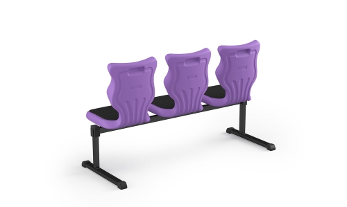 Zestaw siedziskowy Bench Soft 3 os. rozmiar 6 siedzisko fioletowy