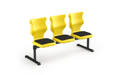 Zestaw siedziskowy Bench Soft 3 os. rozmiar 6 siedzisko żółty