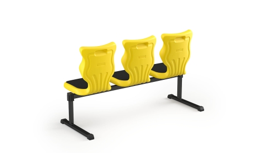 Zestaw siedziskowy Bench Soft 3 os. rozmiar 6 siedzisko żółty
