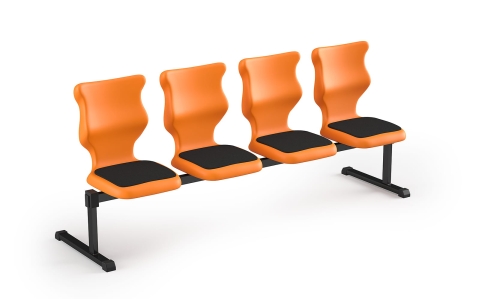 Zestaw siedziskowy Bench Soft 4 os. rozmiar 6 siedzisko pomarańczowy