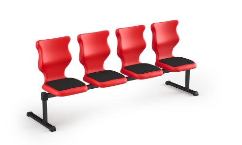 Zestaw siedziskowy Bench Soft 4 os. rozmiar 6 siedzisko czerwony