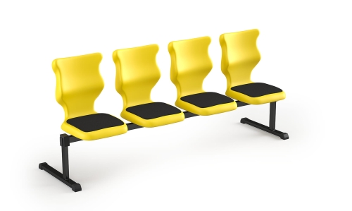 Zestaw siedziskowy Bench Soft 4 os. rozmiar 6 siedzisko żółty