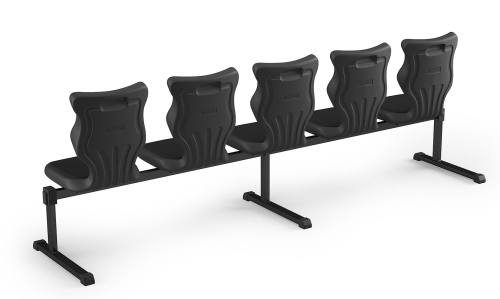 Zestaw siedziskowy Bench Soft 5 os. rozmiar 6 siedzisko czarny