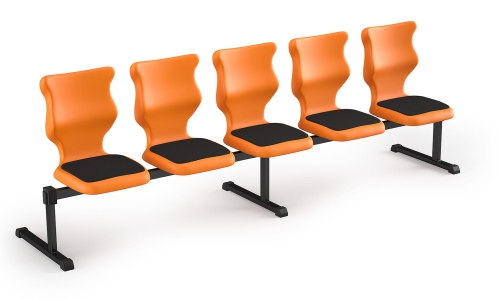 Zestaw siedziskowy Bench Soft 5 os. rozmiar 6 siedzisko pomarańczowy