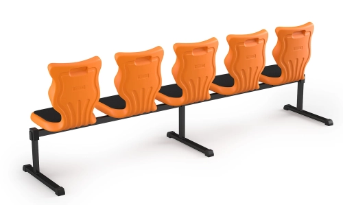 Zestaw siedziskowy Bench Soft 5 os. rozmiar 6 siedzisko pomarańczowy