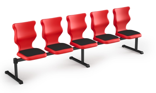Zestaw siedziskowy Bench Soft 5 os. rozmiar 6 siedzisko czerwony