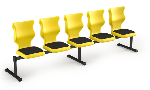 Zestaw siedziskowy Bench Soft 5 os. rozmiar 6 siedzisko żółty