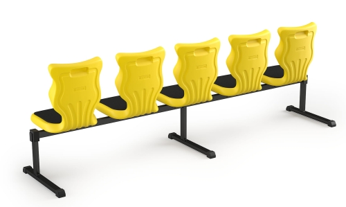 Zestaw siedziskowy Bench Soft 5 os. rozmiar 6 siedzisko żółty