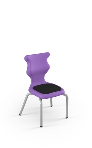 Krzesło Spider Soft rozmiar 0 siedzisko fioletowy/stelaż szary