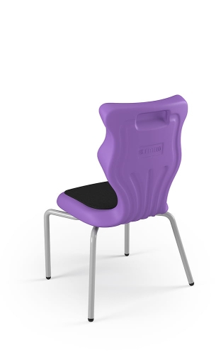Krzesło Spider Soft rozmiar 3 siedzisko fioletowy/stelaż szary - Krzesło szkolne Spider Soft rozmiar 3 fioletowy