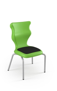 Krzesło Spider Soft rozmiar 4 siedzisko zielony/stelaż szary