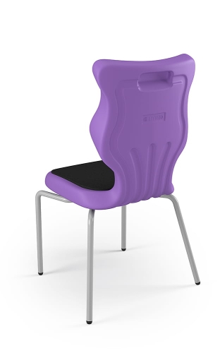 Krzesło Spider Soft rozmiar 5 siedzisko fioletowy/stelaż szary - Krzesło szkolne Spider Soft rozmiar 5 fioletowy